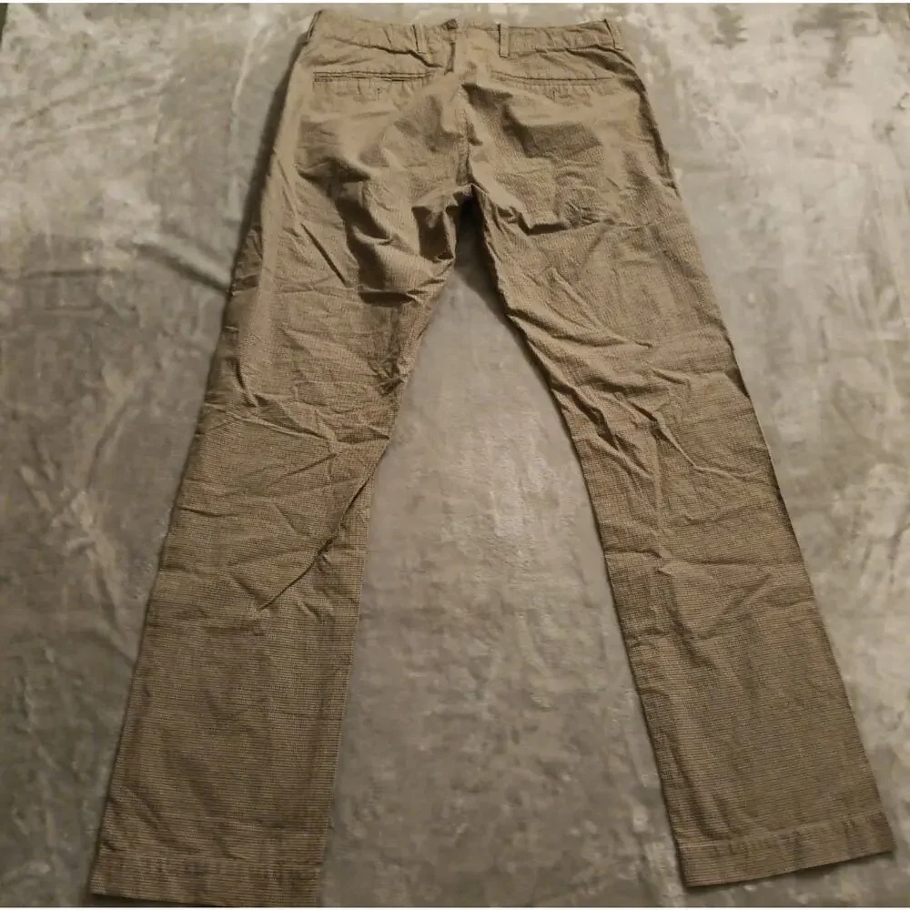 J. Lindeberg Darnell 1371 Vintage Mini Check Slim Fit Pants Mens 33W x 32L